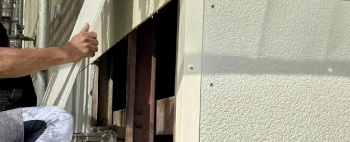 サイディング部分張り替え