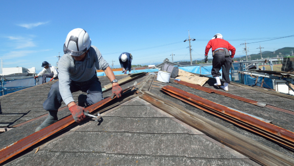 棟板金の交換