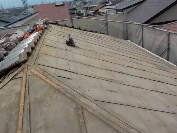 神奈川県横浜市・M様邸-既存屋根の撤去