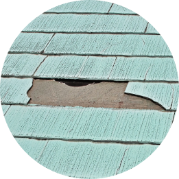 屋根の割れ・剥がれ