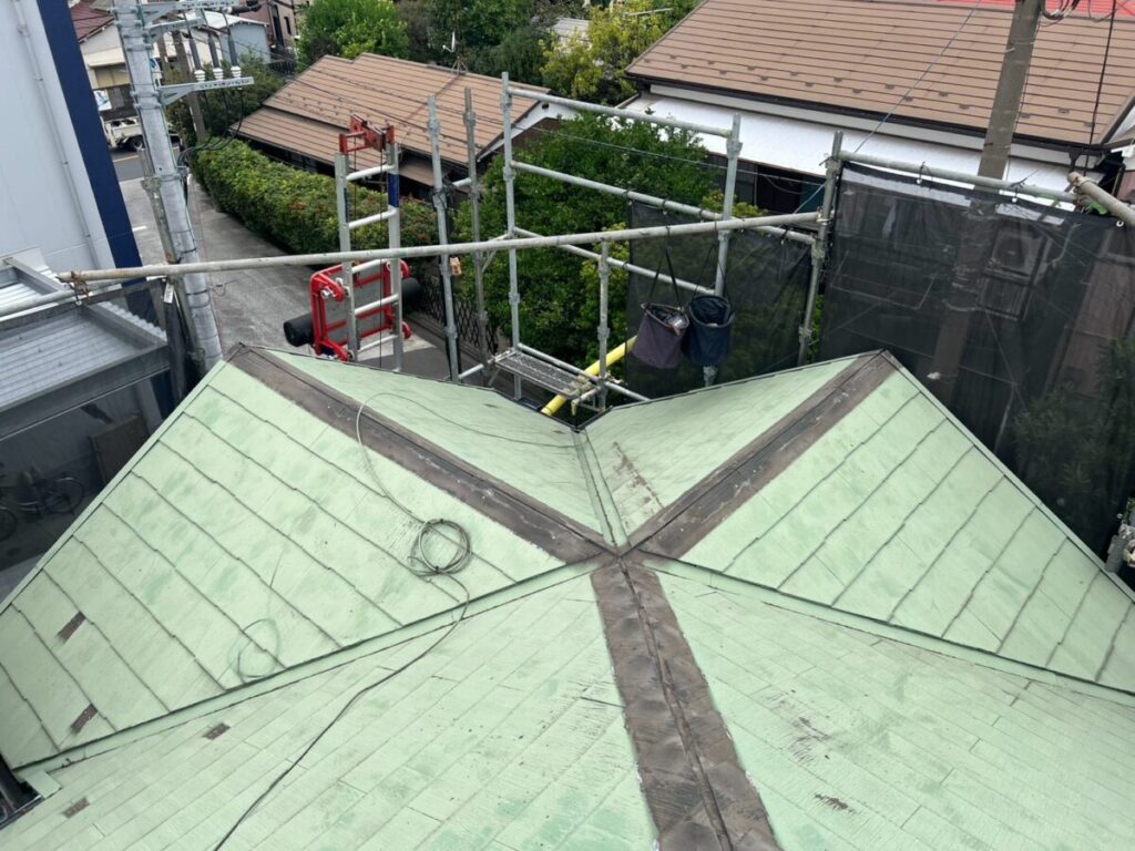川崎市川崎区Y邸 シルキーG2ブラックカバー工事-下地処理